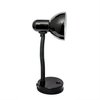 Simple Designs Basic Metal Desk Lamp with Flexible Hose Neck, Black LD1003-BLK